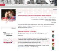 Tablet Screenshot of buendnis-depression.at